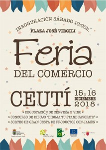 cartel feria comercio local