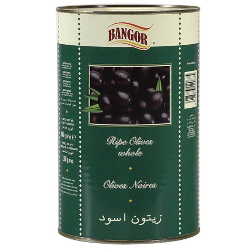 Aceitunas Negras Enteras lata 5 kg