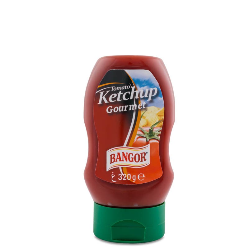 Ketchup botella hércules bocabajo 290 g