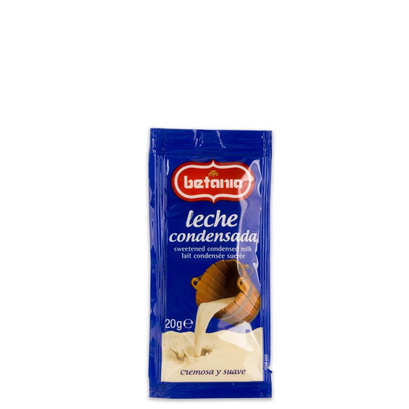 Leche condensada monodosis 20gr 40Uds 800Gr