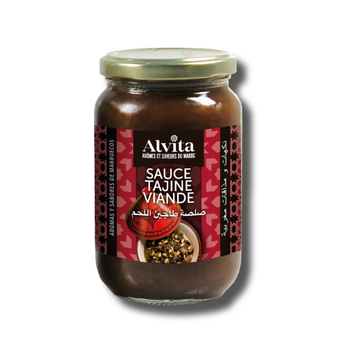 Salsa Tajin Viande (Salsa de sultanas y cebolla para tajin de carne) - tarro A370ml