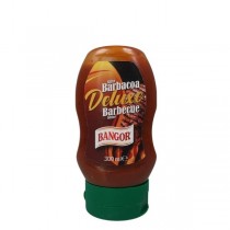 Salsa Barbacoa Deluxe. Bot. hércules bocabajo 300ml