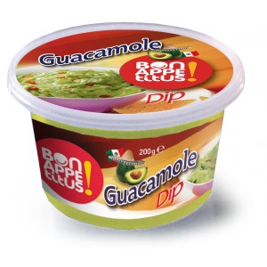 Guacamole plastic tub 200 g