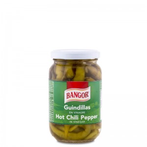Green Hot Chilli Pepper glass jar 370
