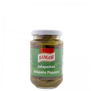 Green Sliced Jalapeño Pepper glass jar 370 