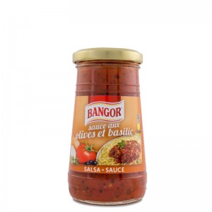 Olive and basil sauce bucket glass jar 250 g