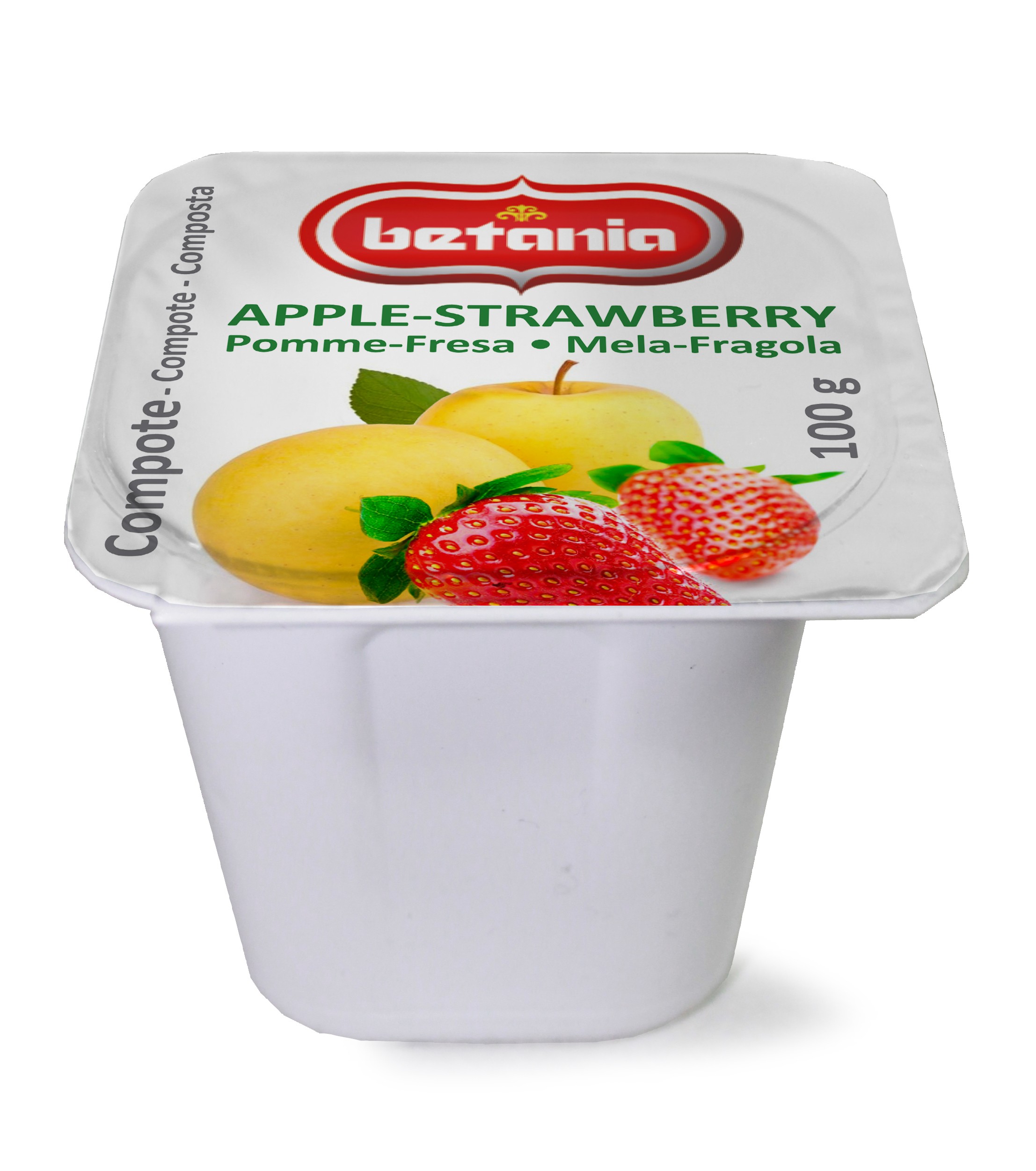 Compote de pomme et fraise - 100 g