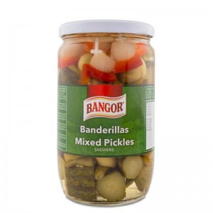 Banderillas Cornichons Morceaux pot en verre quart